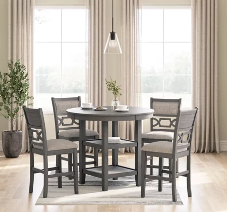 Signature Design by Ashley Langwest 5 pc Counter Height Dinette D422-223