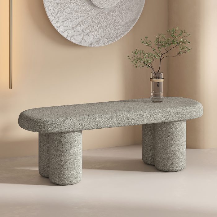 401-163WGY_1 Grey Accent Bench