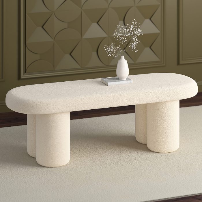 Azoro 1 Cream Accent Bench