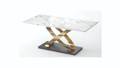 5 Piece Marble Dining Room Set (1640-4)