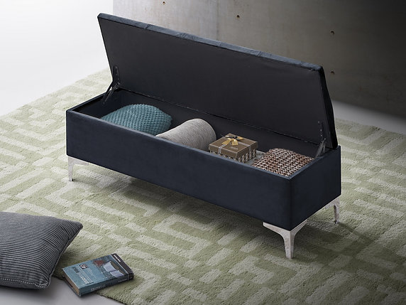 Storage Velvet Bench