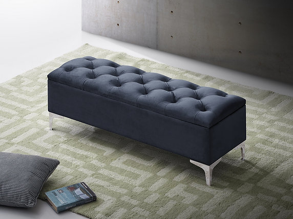 Storage Velvet Bench