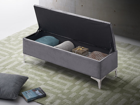 Storage Velvet Bench