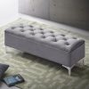 Storage Velvet Bench