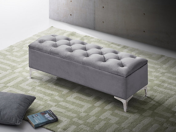 Storage Velvet Bench