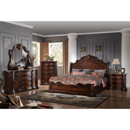 Bombay Traditional Solid Wood Cherry Bedroom Set